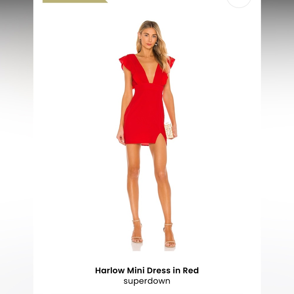 Mini red dress